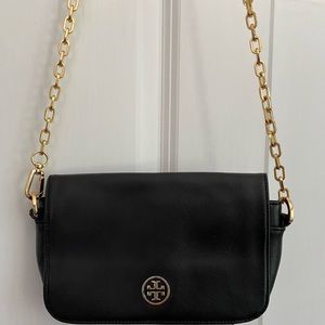 Tory Burch black leather shoulder bag
